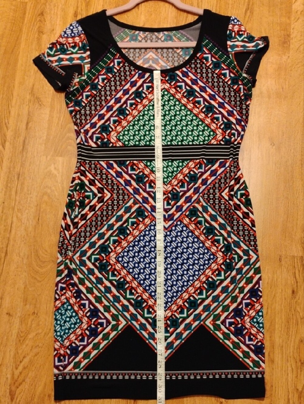 Calvin Klein Multi-Color Geometric Print Dress - Picture 5 of 6